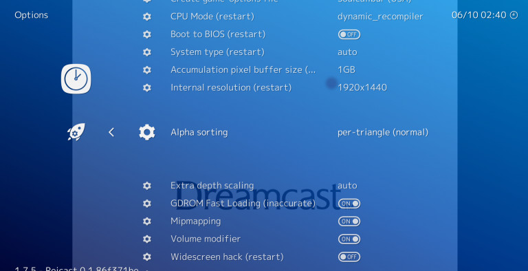 RetroArch screenshot 1